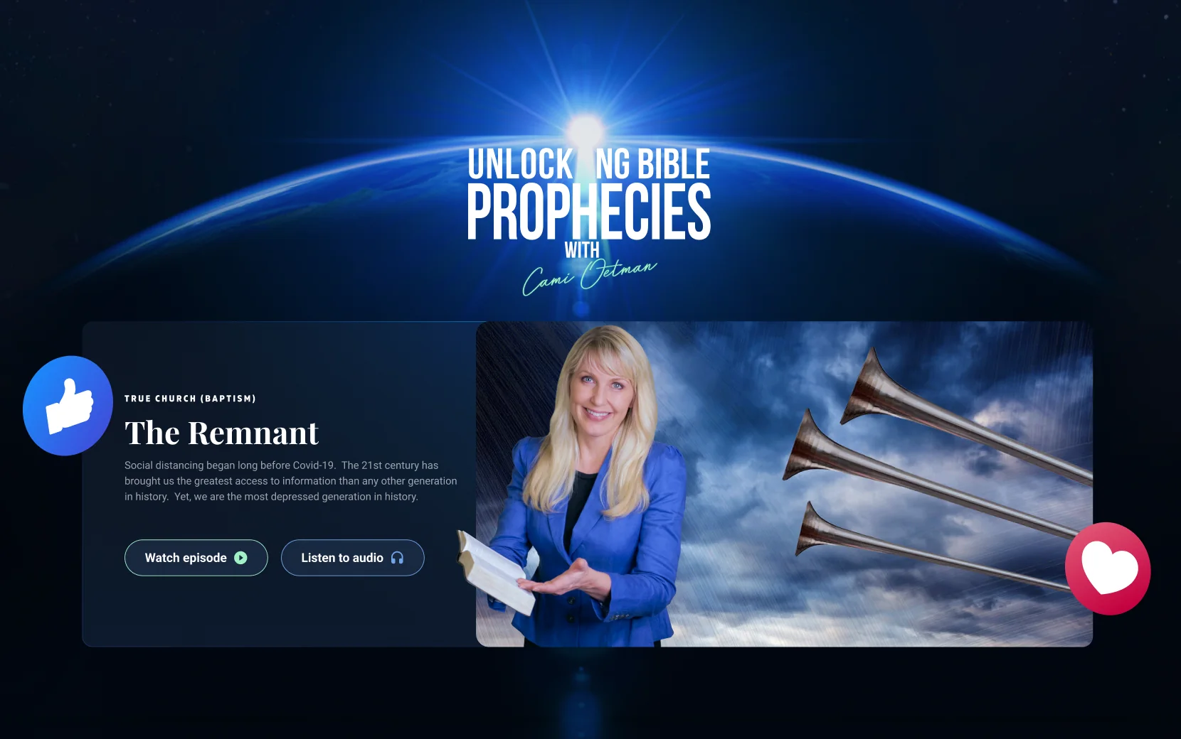 Unlocking Bible Prophecies with Cami Oetman, episode page